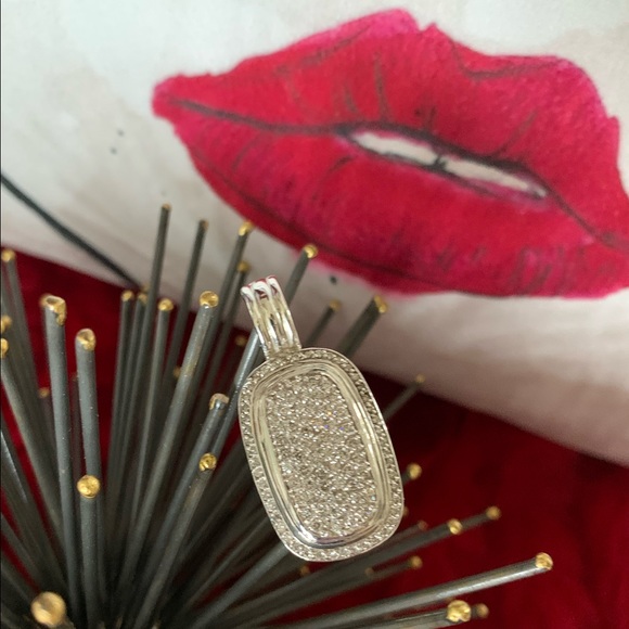 ❤️ David Yurman Diamond Albion Enhancer~ Pendant - Picture 2 of 16